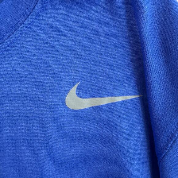Nike M Medium Dri-Fit Shirt Athletic Cut Legend Long Sleeve Blue Crew Neck Men's - Picture 4 of 10